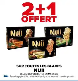 Carrefour Market SUR TOUTES LES GLACES NUII offre