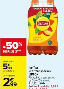 Carrefour Market Ice Tea <<Format spécial»> LIPTON offre