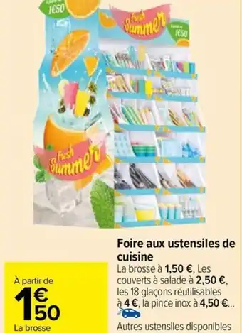 Carrefour Market Foire aux ustensiles de cuisine offre