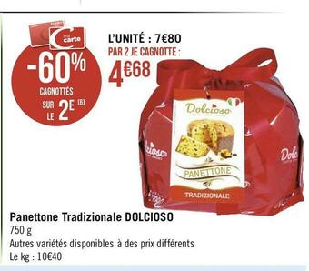 Dolcioso panettone tradizionale