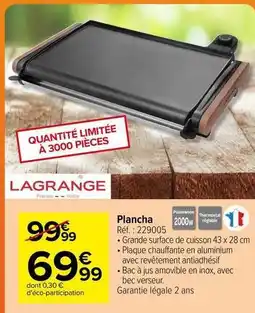 Lagrange - plancha