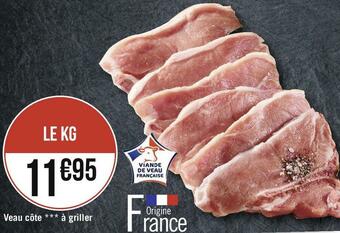 Géant Casino Veau côte à griller offre