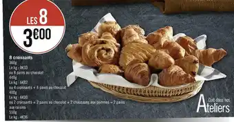 Géant Casino 8 croissants offre