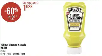 Géant Casino Heinz yellow mustard classic offre