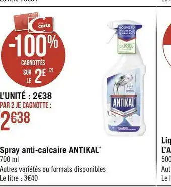 Antikal spray anti-calcaire*