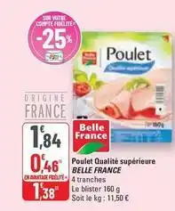 G20 Belle france - poulet qualité supérieure offre