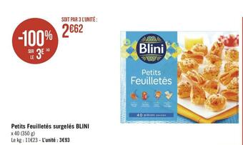 Géant Casino Blini petits feuilletés surgelés offre