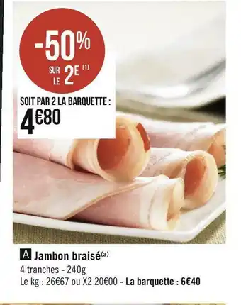 Jambon braisé