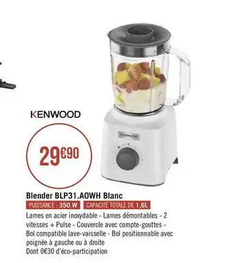Kenwood blender blp31.a0wh blanc