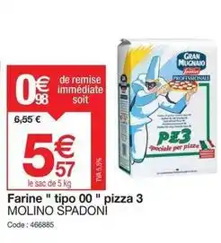Promocash Molino spadoni - farine tipo 00 pizza 3 offre