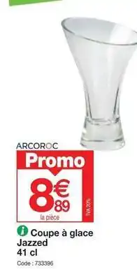 Promocash Coupe a glace jazzed offre