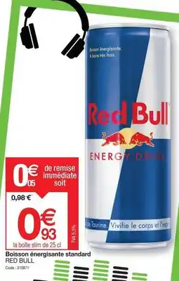 Promocash Red bull - boisson énergisante standard offre