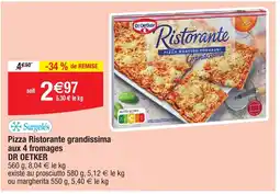 Migros Pizza Ristorante grandissima aux 4 fromages DR OETKER offre