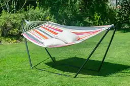 Jardiland Hamac à barres simple Chillounge Sunrise avec support en acier offre