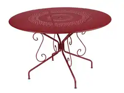 Jardiland Table de jardin ronde Montmartre 6 Pers- Piment offre