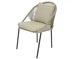 Jardiland Chaise San Monica en corde Beige L.64 x l.57 x H.85 cm offre