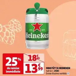 Auchan Supermarché HEINEKEN MINI FÛT 5L offre