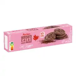 Auchan Biscuits Cacao Saveur Orange Less Sugar Auchan offre
