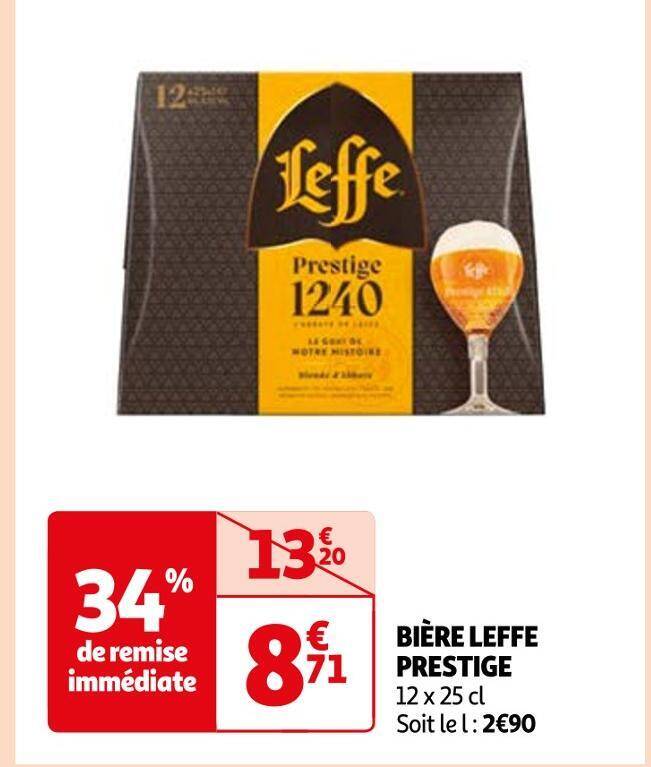 Promo LEFFE BIÈRE PRESTIGE chez Auchan Supermarché