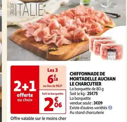 Auchan CHIFFONNADE DE MORTADELLE AUCHAN offre