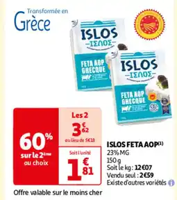 Auchan ISLOS FETA AOP offre