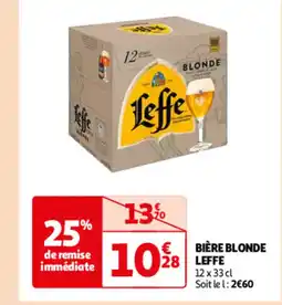 Auchan BIÈRE BLONDE LEFFE offre