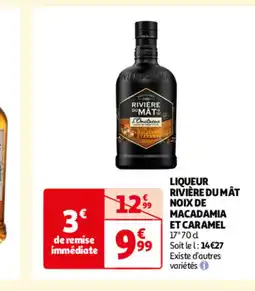 Auchan LIQUEUR RIVIÈRE DU MÂT NOIX DE MACADAMIA offre