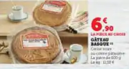 Super U GATEAU BASQUE offre