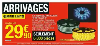 Brico Dépôt Kit Ruban Led Multicolore 10 Mètres 36 W offre