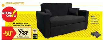 Conforama Banquette-lit Convertible Amelia offre