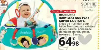 Baby Seat And Play Sophie La Girafe