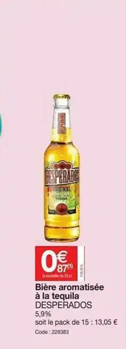 Promocash Bière Aromatisée à La Tequila Desperados offre