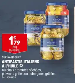 ALDI CUCINA NOBILE ANTIPASTIS ITALIENS À L'HUILE offre