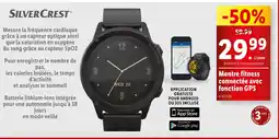 Lidl SILVERCREST Montre fitness connectée avec fonction GPS offre
