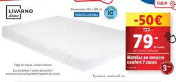 Lidl LIVARNO home Matelas en mousse confort 7 zones offre