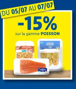 Lidl 15% AVEC LIDL PLUS sur la gamme POISSON offre