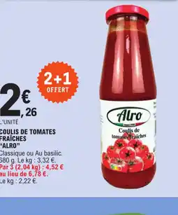 E.Leclerc COULIS DE TOMATES FRAÎCHES offre