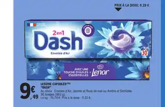 E.Leclerc LESSIVE CAPSULES "DASH offre