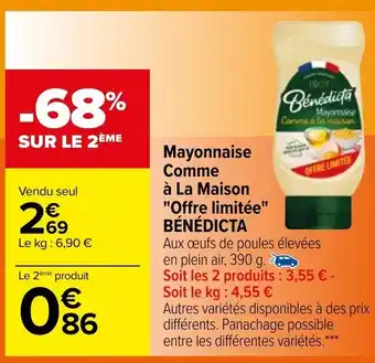 Carrefour Mayonnaise Comme à La Maison offre