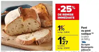 Carrefour Pavé ou pavé rustique offre