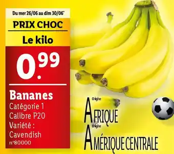 Lidl Bananes offre