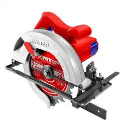 E.Leclerc Scie circulaire filaire 1400W EMTOP 1 lame 185mm 1 ensemble de balais de charbon+EMTOP offre