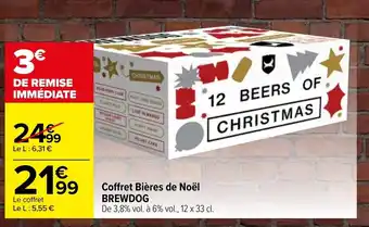 Carrefour Coffret bières de noël BREWDOG offre