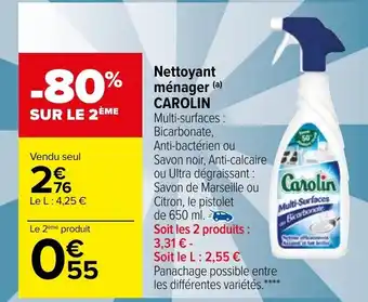 Carrefour Nettoyant ménager CAROLIN offre