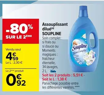Carrefour Assouplissant dilué SOUPLINE offre