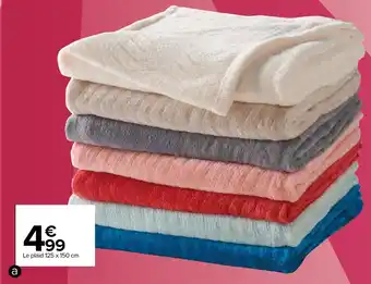 Carrefour Plaid fantaisie offre