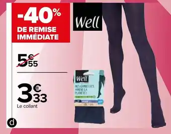 Carrefour Collant "mes gambettes aimdnt la planète" opaque offre