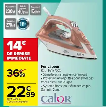 Carrefour Fer vapeur offre
