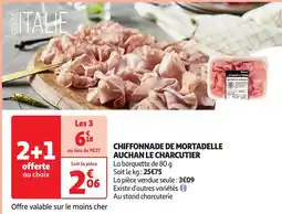 Auchan CHIFFONNADE DE MORTADELLE AUCHAN LE CHARCUTIER offre