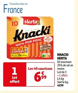 Auchan KNACKI HERTA offre